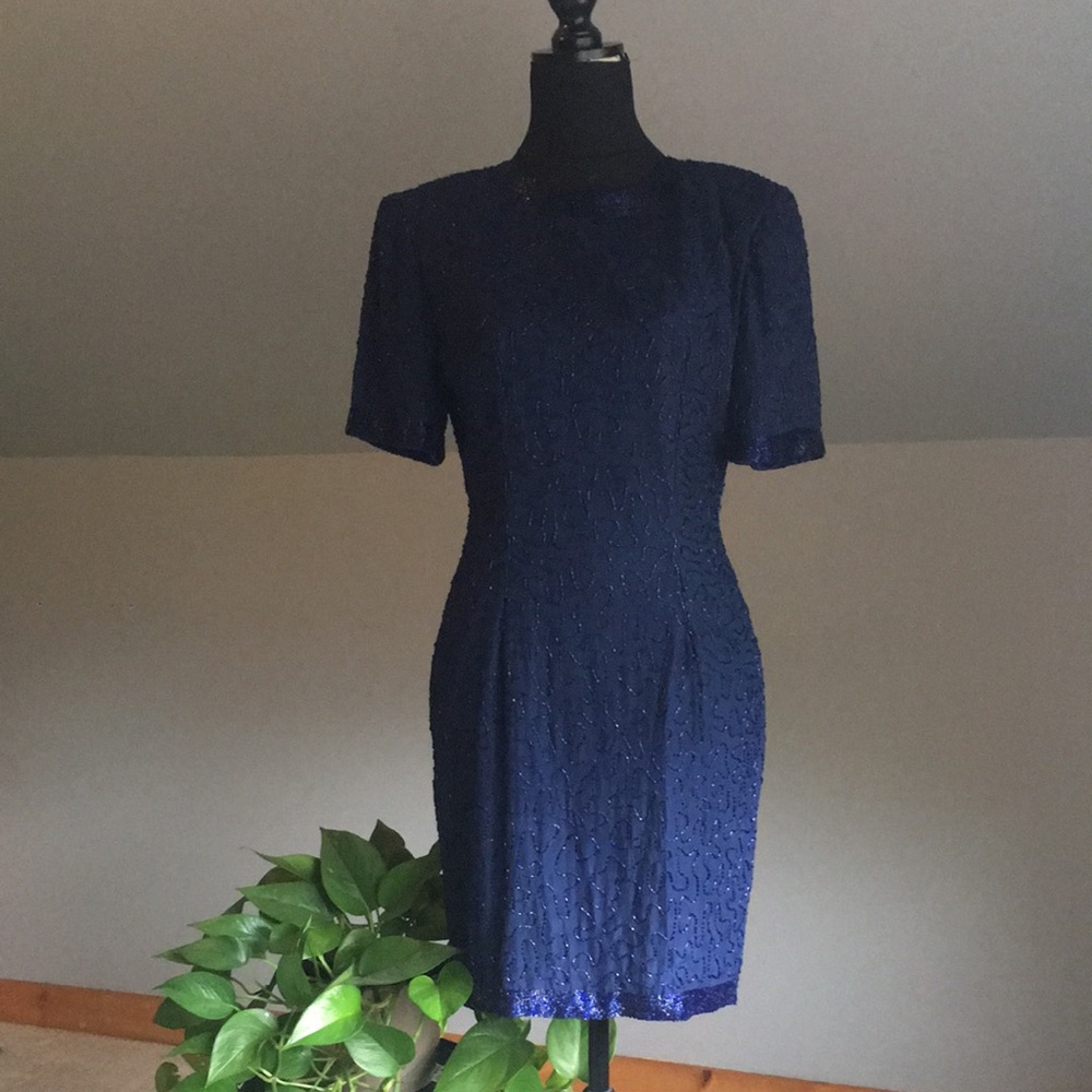 Stenay Vintage Cocktail, size 8, navy blue